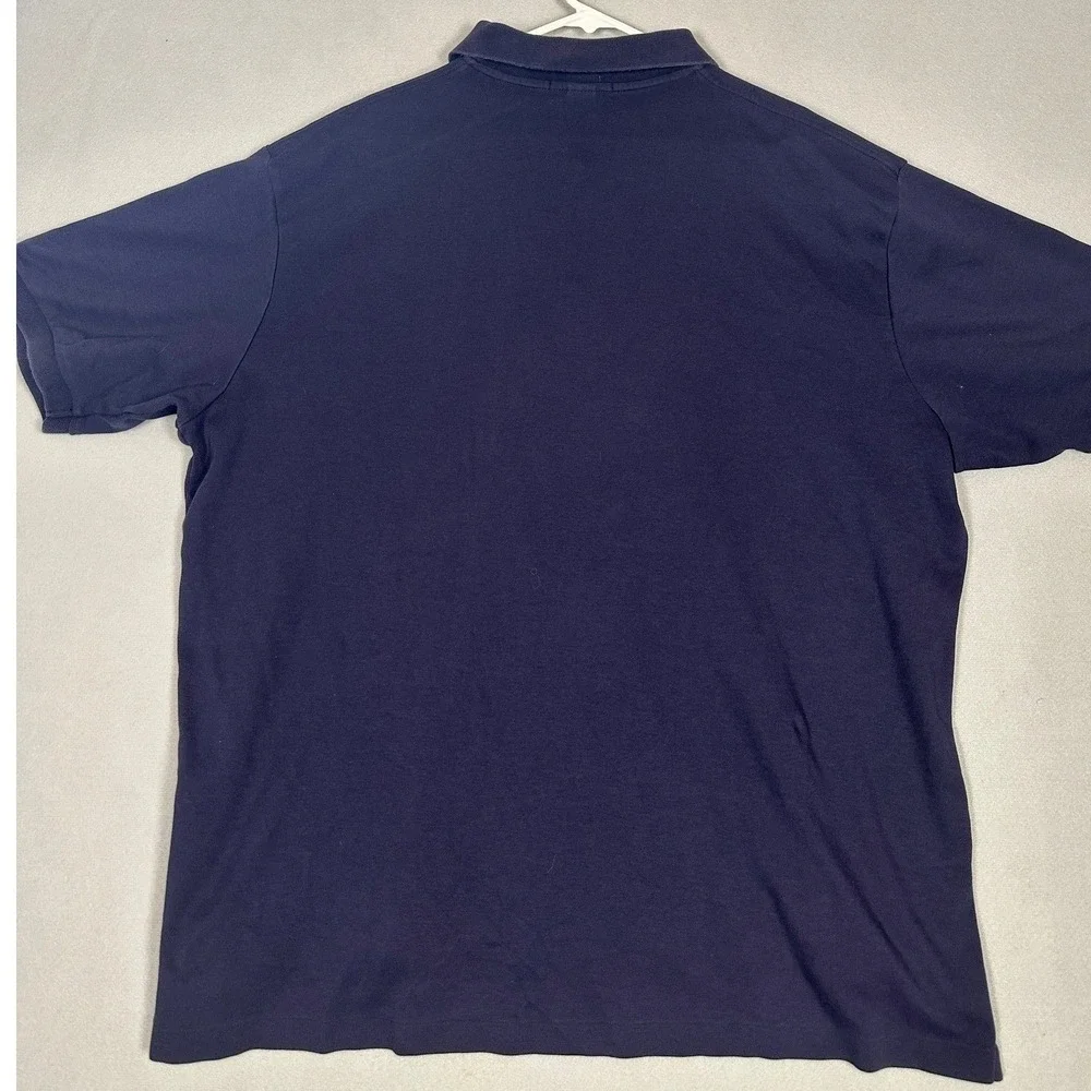 Polo Ralph Lauren Polo Shirt Mens 2XB Big Navy Blue Casual Rugby Short Sleeve